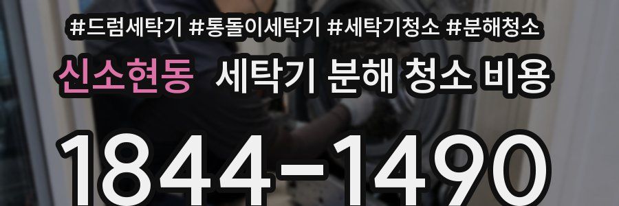 신소현동 세탁기 분해 청소 비용