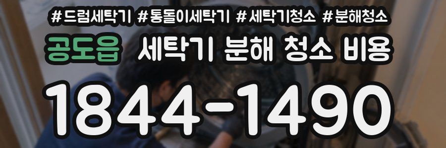 공도읍 세탁기 분해 청소 비용