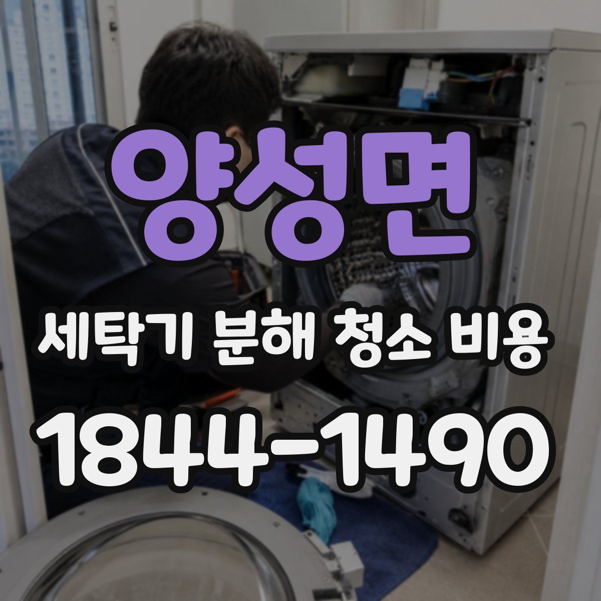 양성면 세탁기 분해 청소 비용
