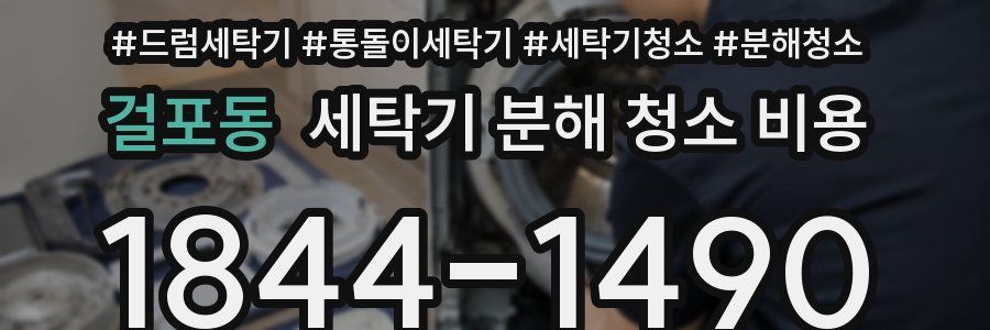 걸포동 세탁기 분해 청소 비용