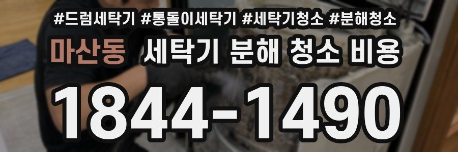 마산동 세탁기 분해 청소 비용