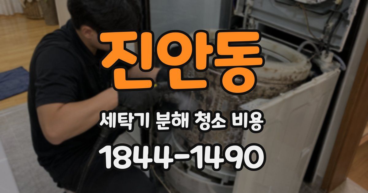 진안동 세탁기 분해 청소 비용