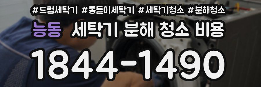 능동 세탁기 분해 청소 비용