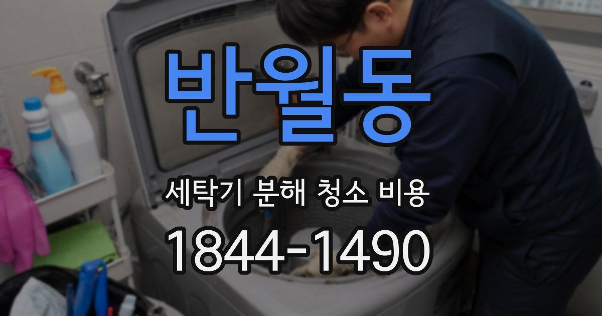반월동 세탁기 분해 청소 비용
