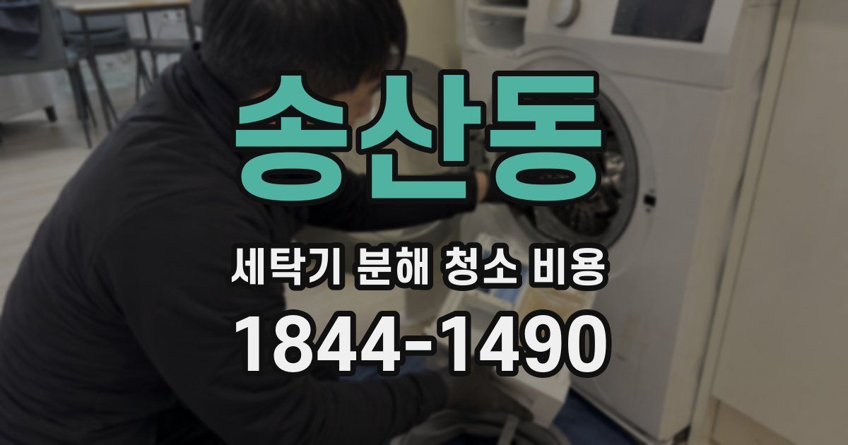 송산동 세탁기 분해 청소 비용