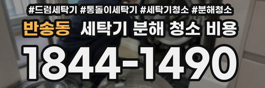 반송동 세탁기 분해 청소 비용