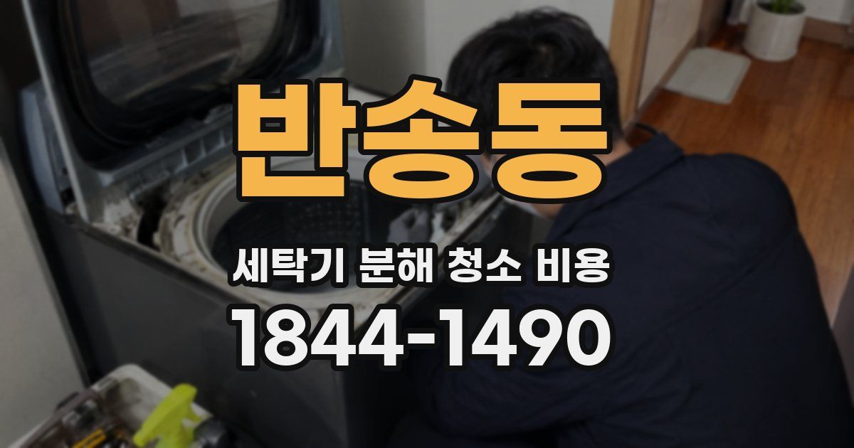 반송동 세탁기 분해 청소 비용