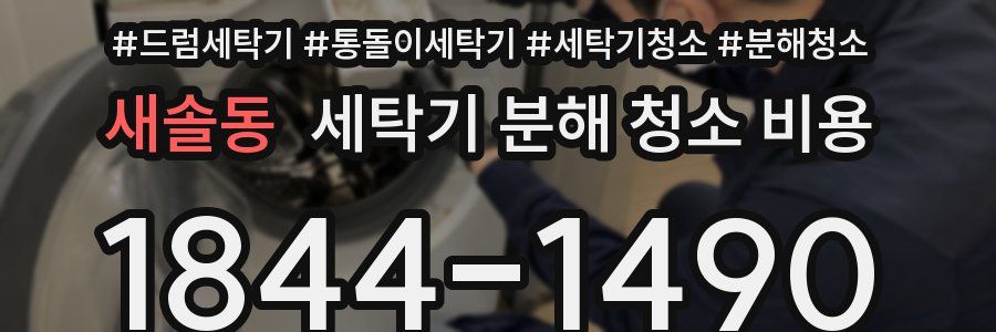 새솔동 세탁기 분해 청소 비용