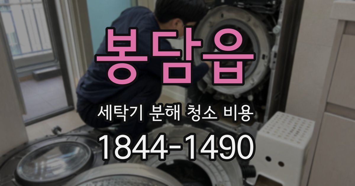 봉담읍 세탁기 분해 청소 비용