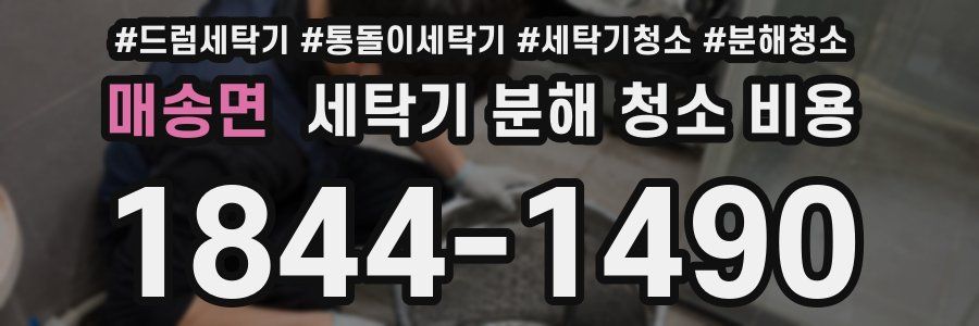매송면 세탁기 분해 청소 비용