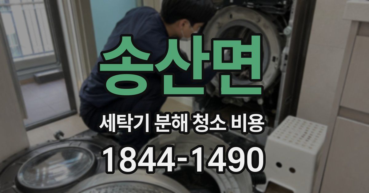송산면 세탁기 분해 청소 비용