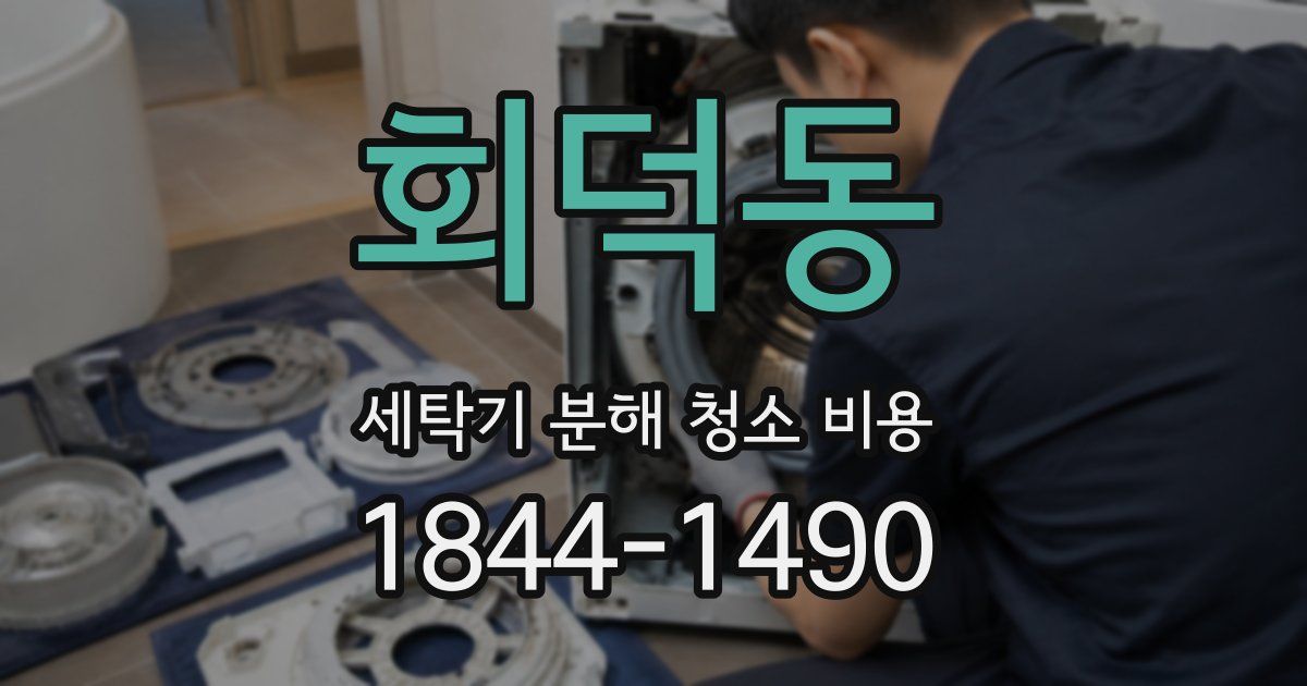 회덕동 세탁기 분해 청소 비용