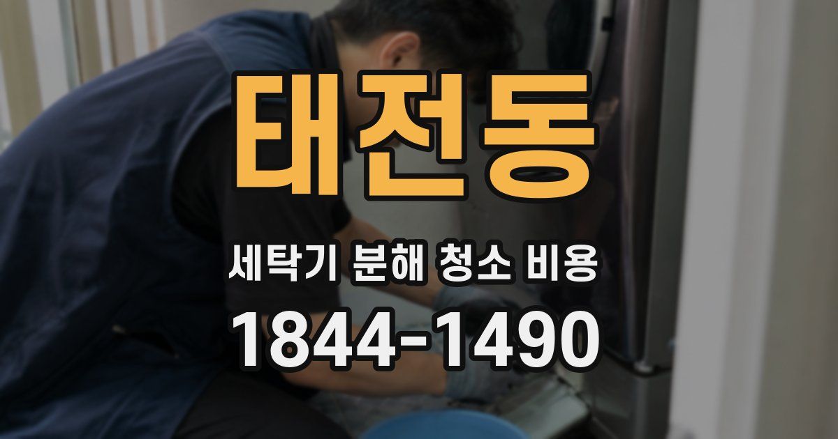 태전동 세탁기 분해 청소 비용