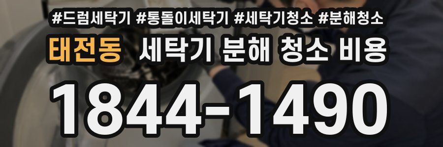 태전동 세탁기 분해 청소 비용