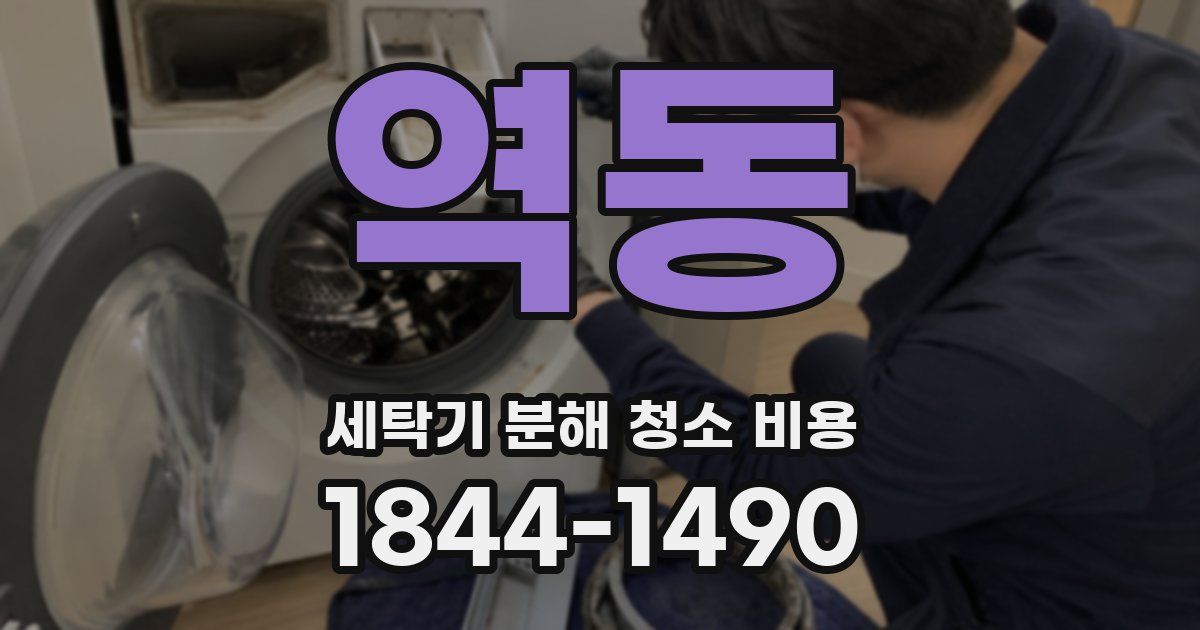 역동 세탁기 분해 청소 비용