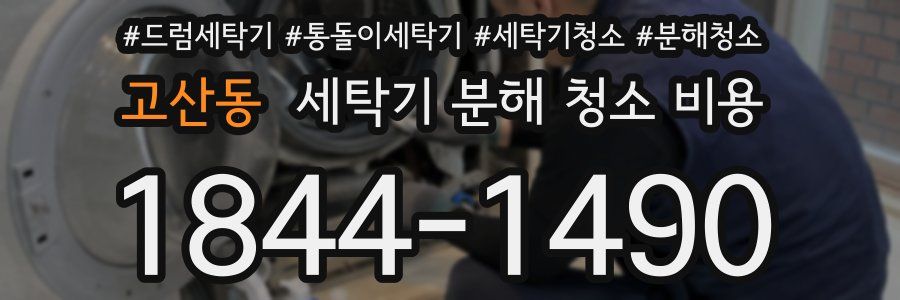 고산동 세탁기 분해 청소 비용