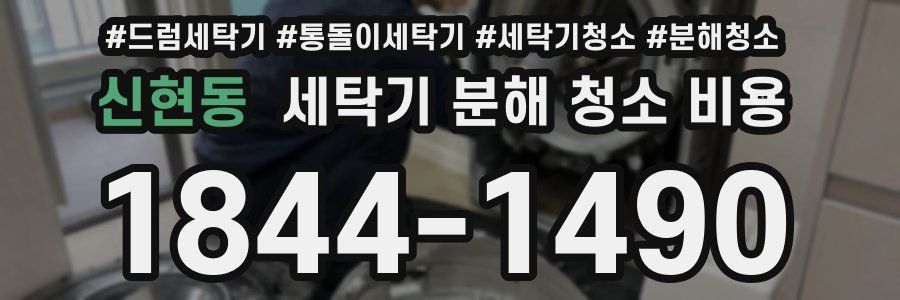 신현동 세탁기 분해 청소 비용