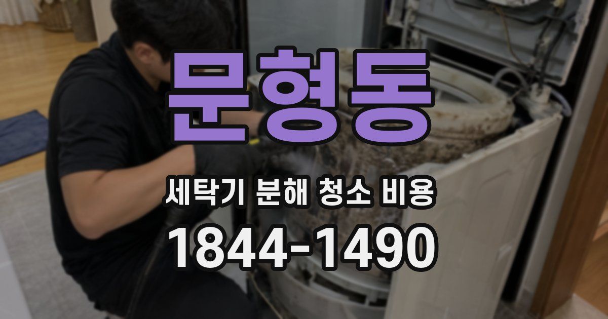 문형동 세탁기 분해 청소 비용