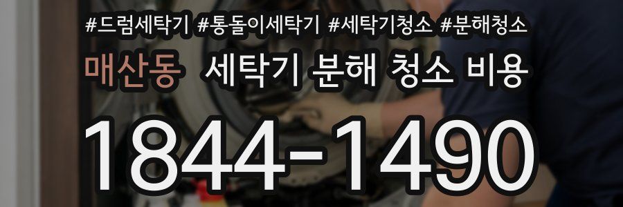 매산동 세탁기 분해 청소 비용