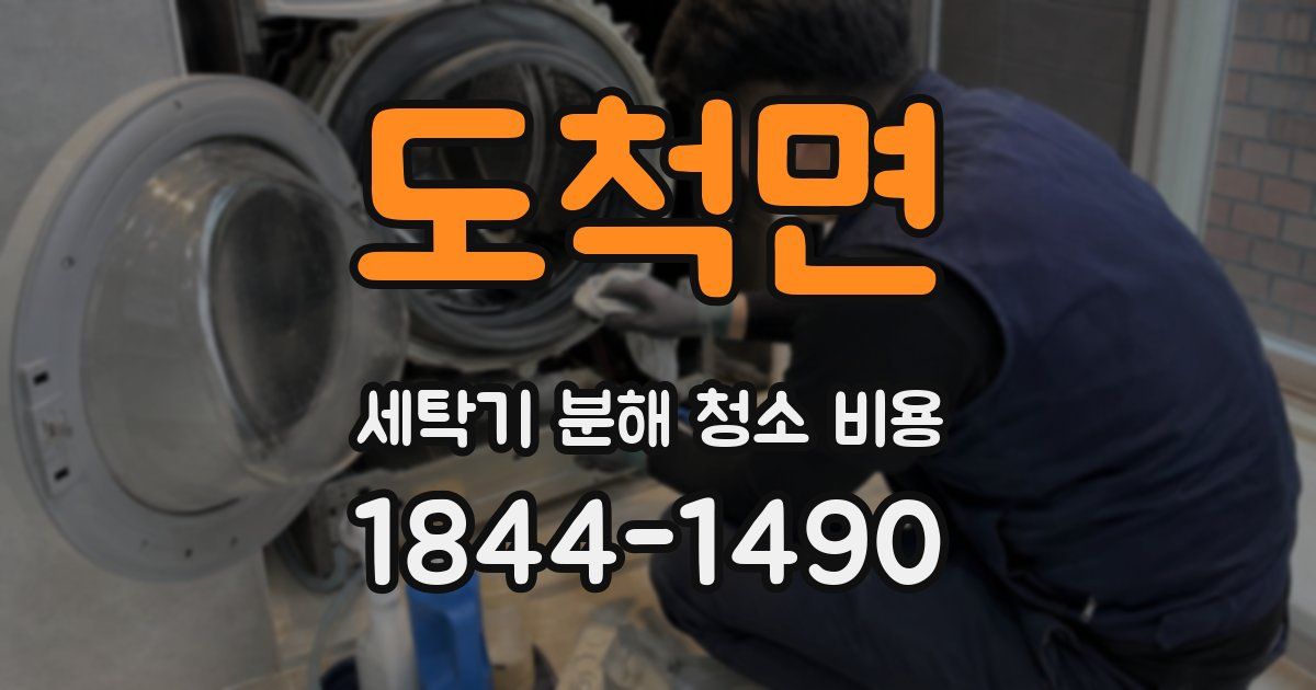 도척면 세탁기 분해 청소 비용
