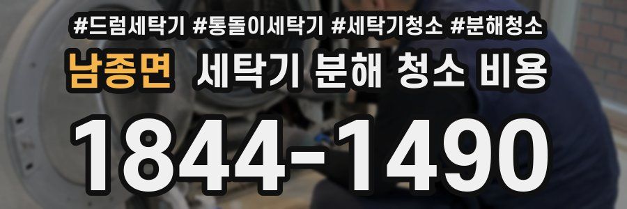 남종면 세탁기 분해 청소 비용