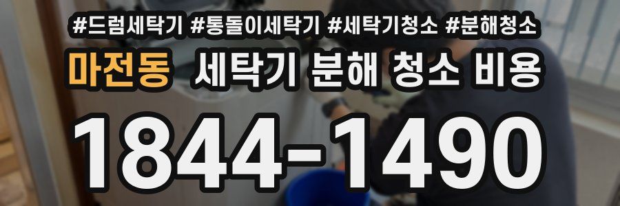 마전동 세탁기 분해 청소 비용