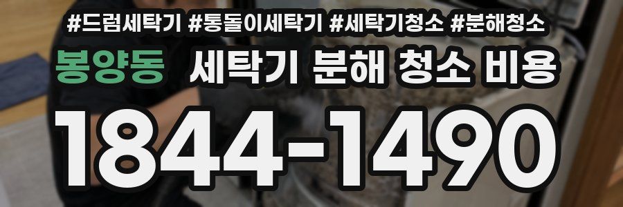 봉양동 세탁기 분해 청소 비용