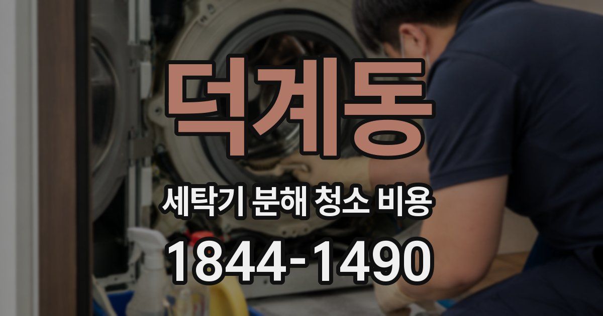 덕계동 세탁기 분해 청소 비용