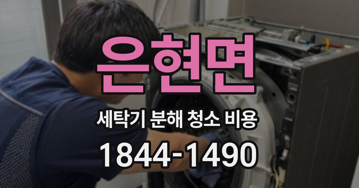 은현면 세탁기 분해 청소 비용
