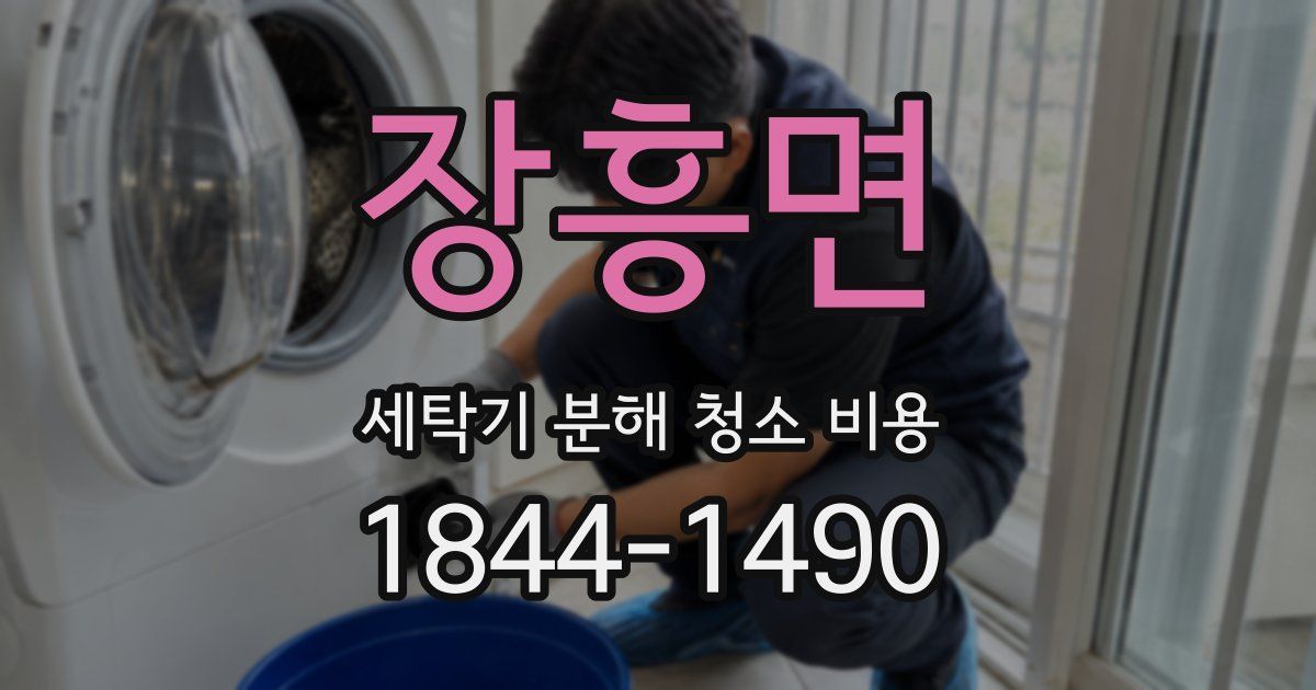 장흥면 세탁기 분해 청소 비용