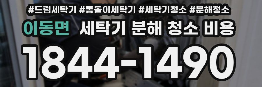 이동면 세탁기 분해 청소 비용