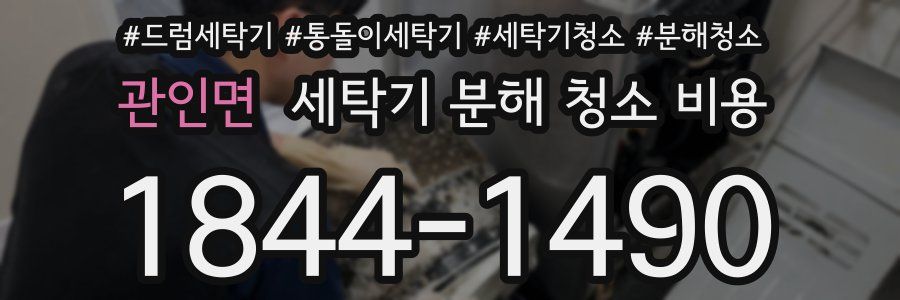 관인면 세탁기 분해 청소 비용