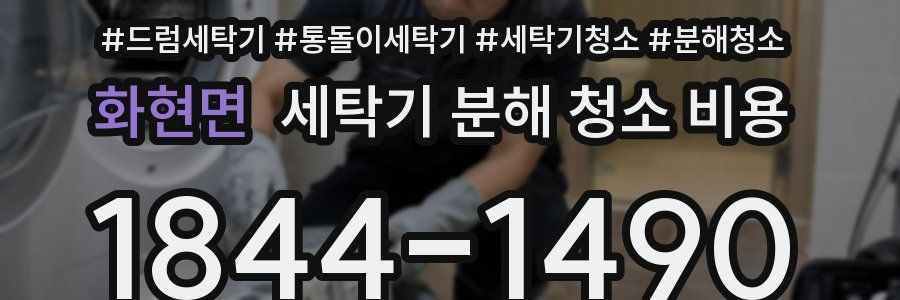 화현면 세탁기 분해 청소 비용