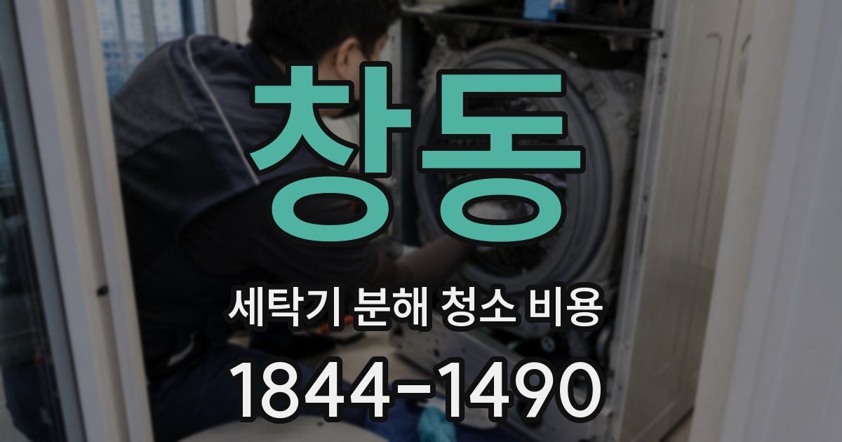 창동 세탁기 분해 청소 비용