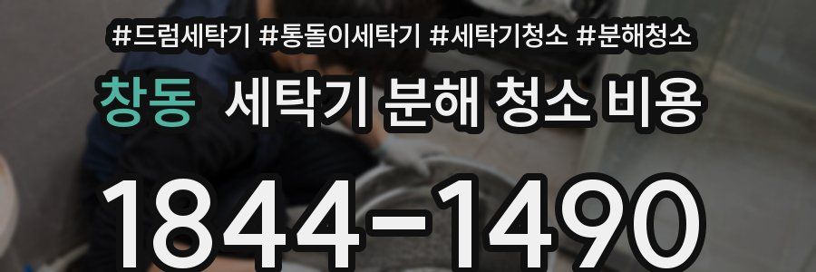 창동 세탁기 분해 청소 비용