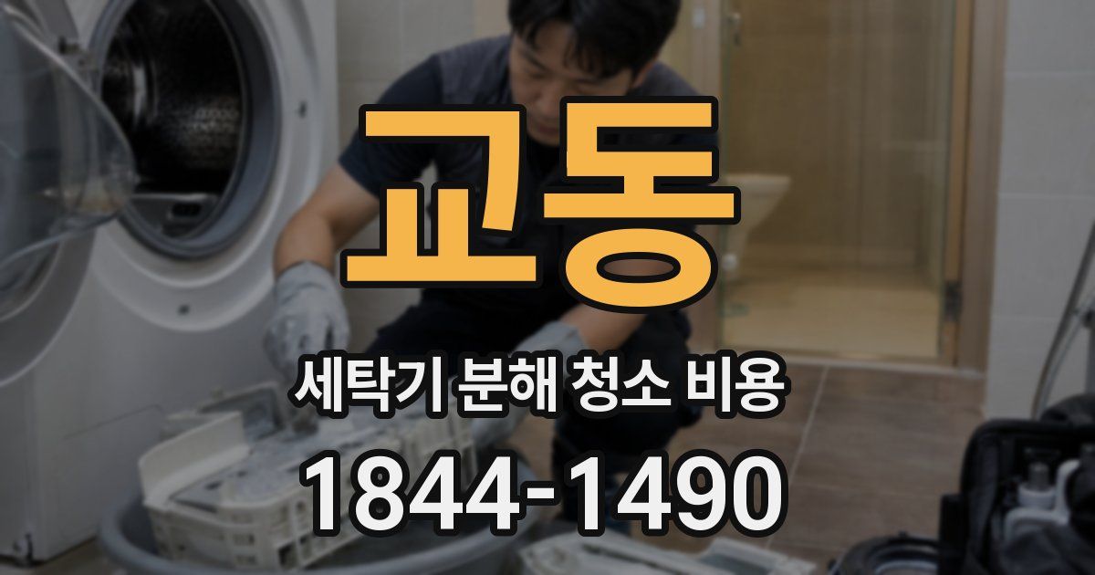 교동 세탁기 분해 청소 비용