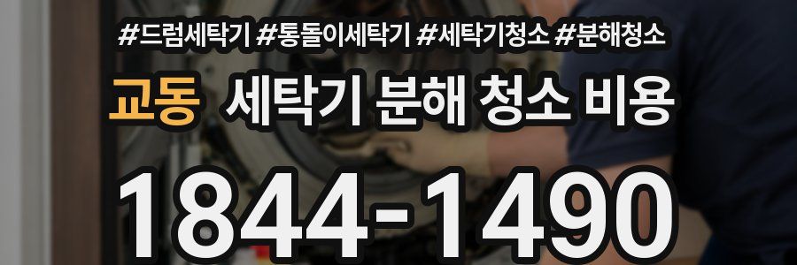 교동 세탁기 분해 청소 비용
