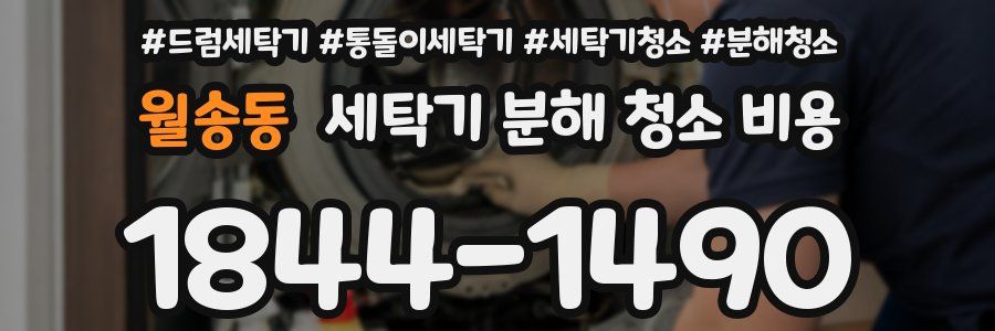 월송동 세탁기 분해 청소 비용