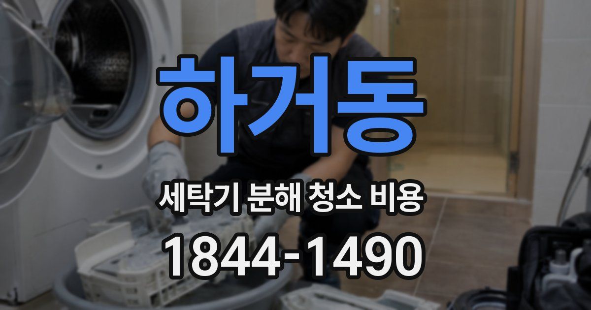 하거동 세탁기 분해 청소 비용
