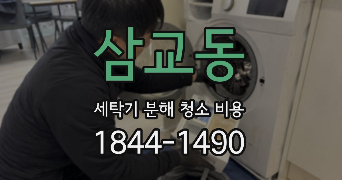 삼교동 세탁기 분해 청소 비용