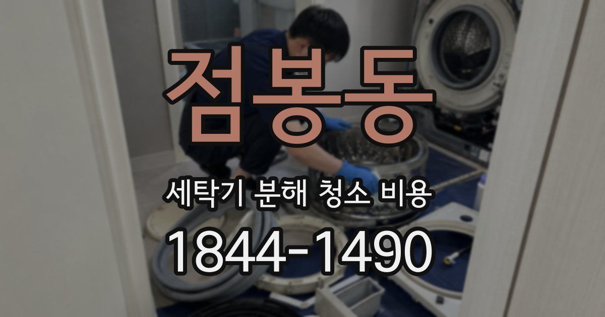 점봉동 세탁기 분해 청소 비용
