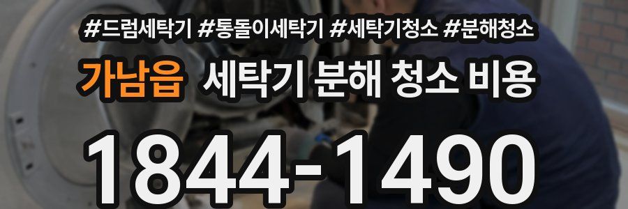 가남읍 세탁기 분해 청소 비용