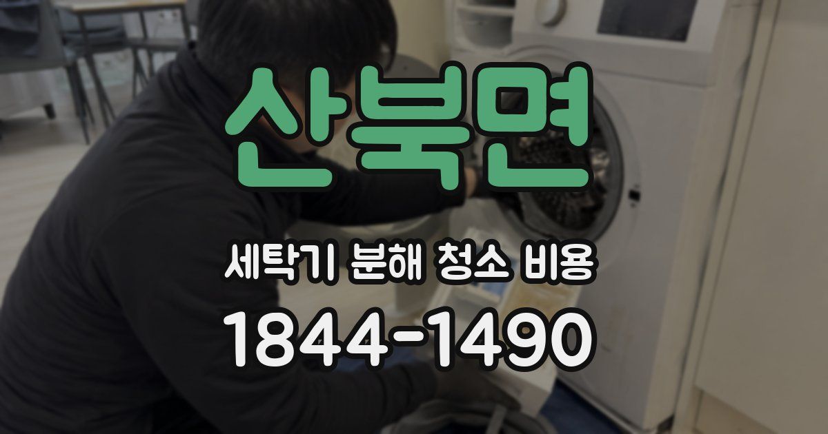 산북면 세탁기 분해 청소 비용