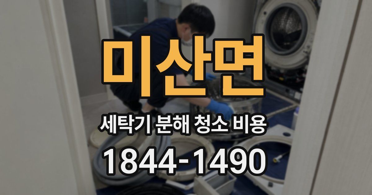 미산면 세탁기 분해 청소 비용