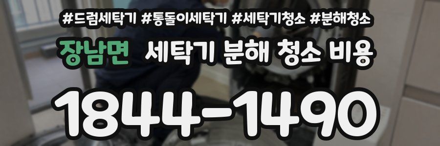 장남면 세탁기 분해 청소 비용