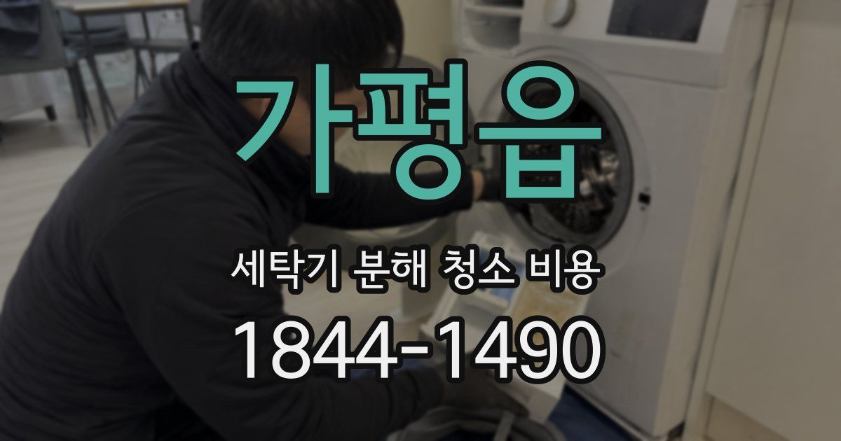 가평읍 세탁기 분해 청소 비용
