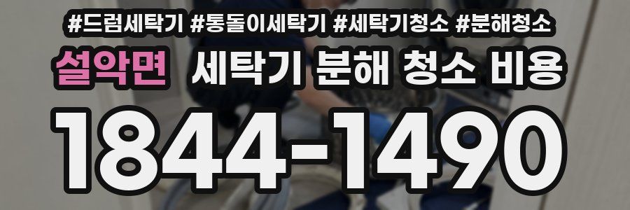 설악면 세탁기 분해 청소 비용