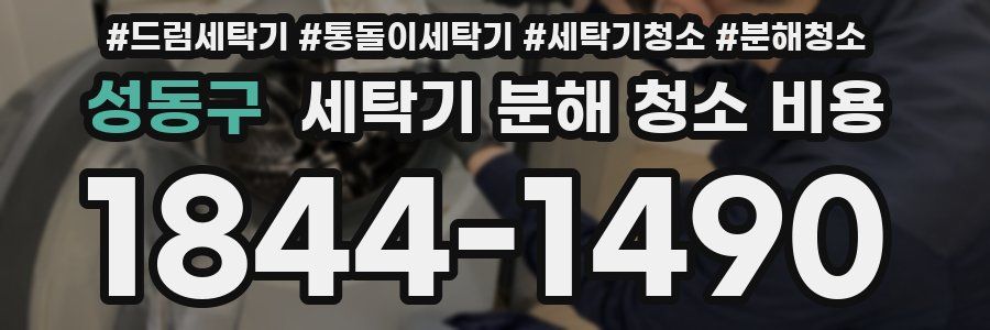 성동구 세탁기 분해 청소 비용