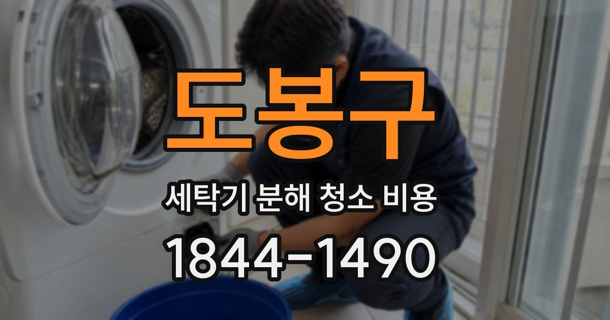 도봉구 세탁기 분해 청소 비용