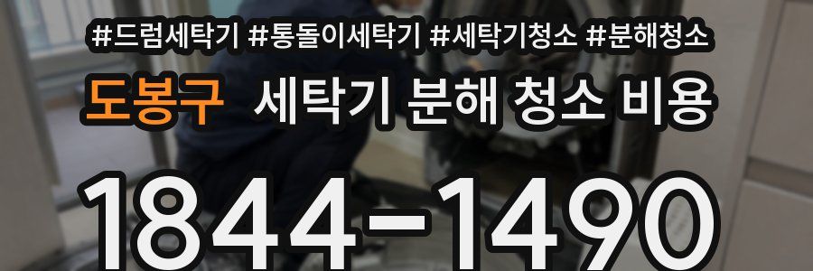 도봉구 세탁기 분해 청소 비용